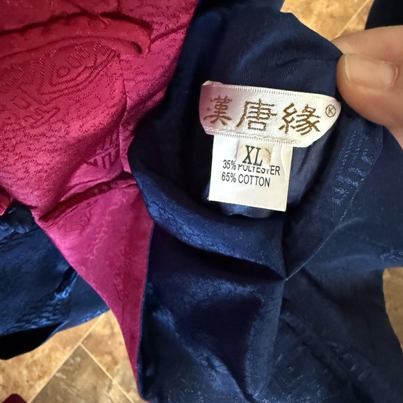 Tang suit Men's Blue and red double side Jacket - Picture 5 of 7